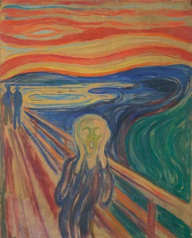 蒙克,《the scream》,1910,厚纸油画,83.5x66cm.图/东京都美术馆提供