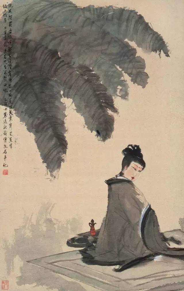 傅抱石:中国画画山不画云,画岸不画水