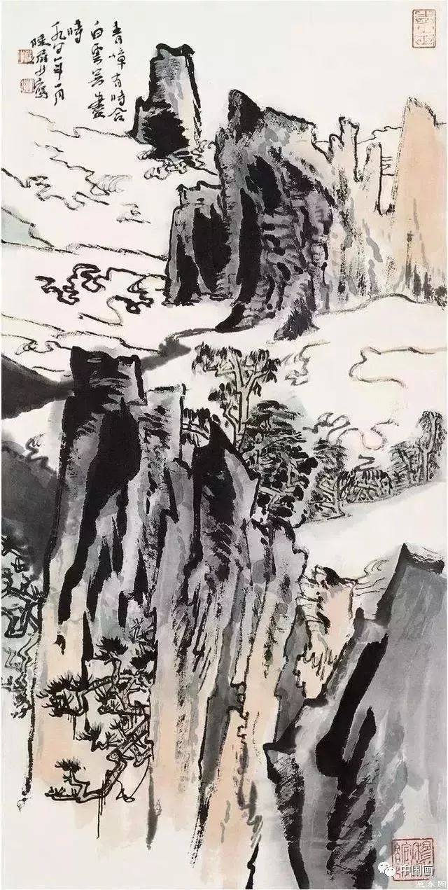 陆俨少:画山水画,须心有定力,笔有定法,画方可成!