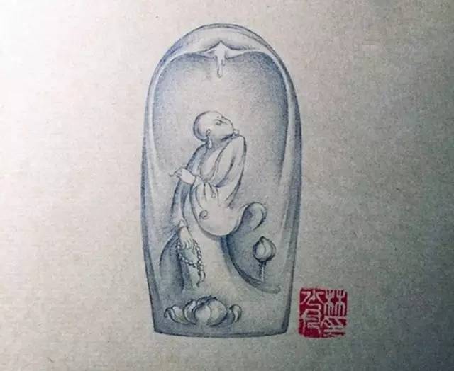 精美玉雕手稿一览