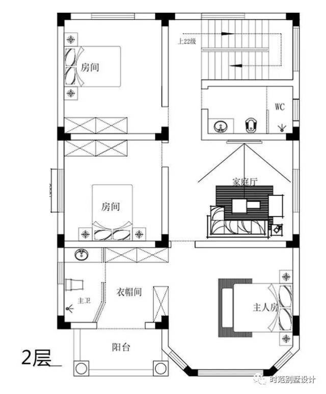 带露台9米小面宽三层欧式小别墅,6室4厅适合农村自建