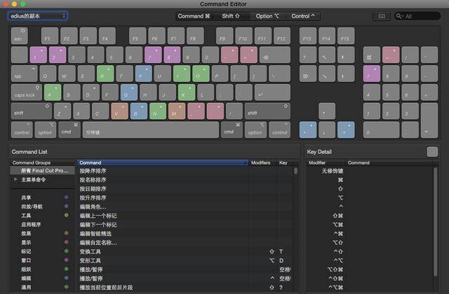 有关FCPX快捷键的一些秘密