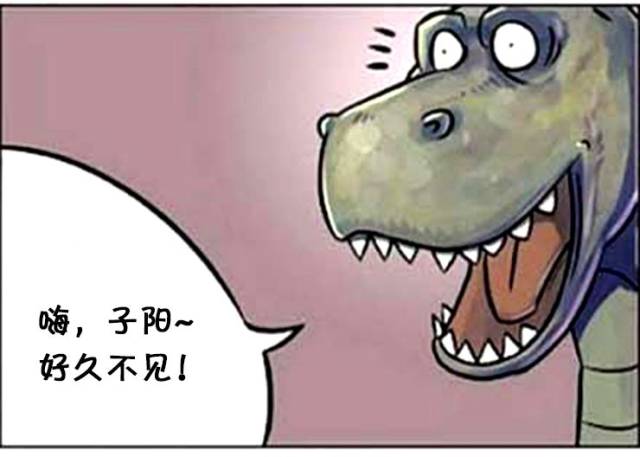 恶搞漫画:手短的霸王龙干啥都不方便