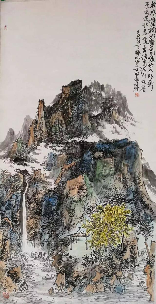 通天地于一气著名画家仇传澄作品鉴赏