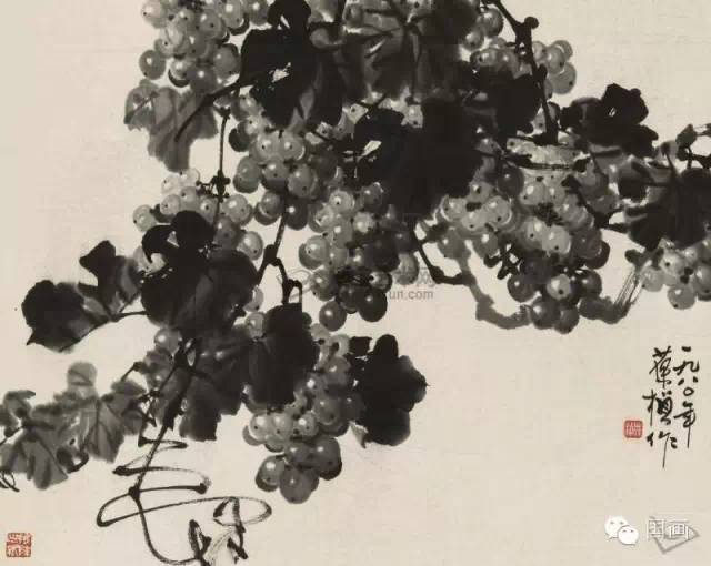 写意葡萄100幅,太全了