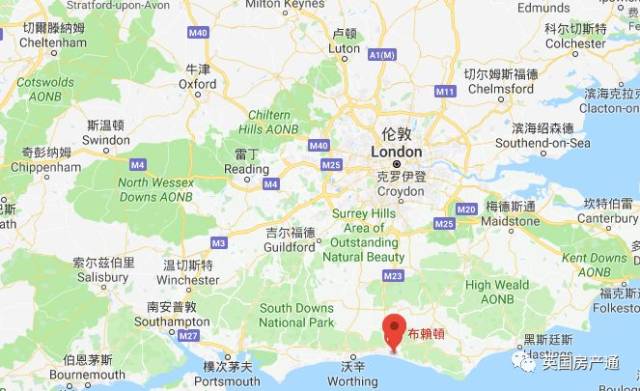 brighton ▲ 红色标识处即布莱顿的具体位置 其实这也是个低于预算的