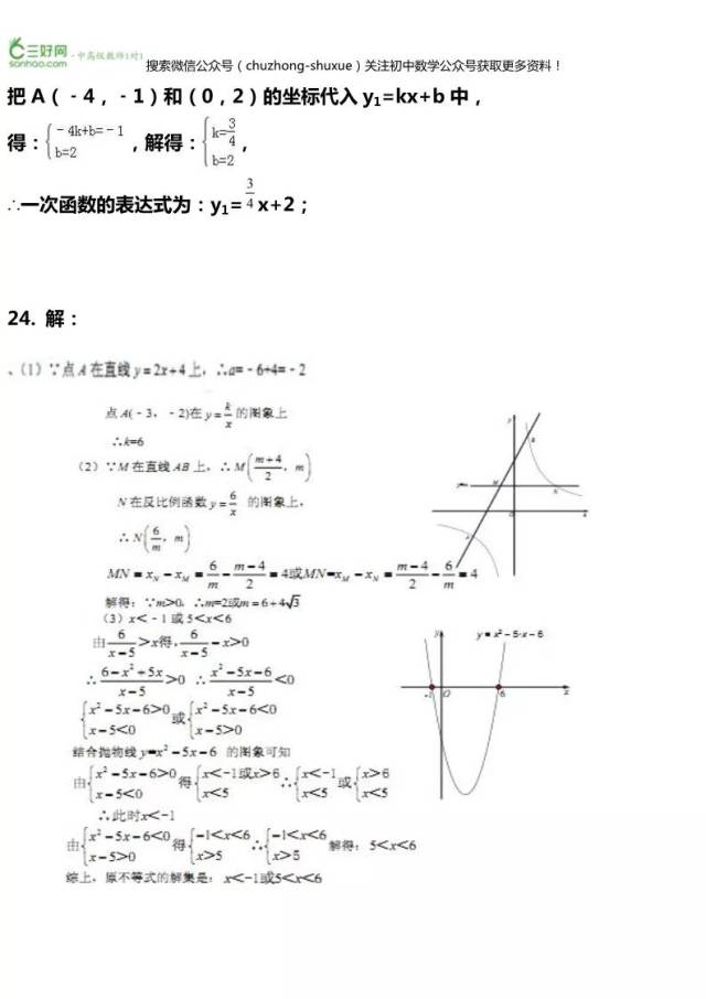 热点专题丨反比例函数习题汇总,准初二的同学们快来练