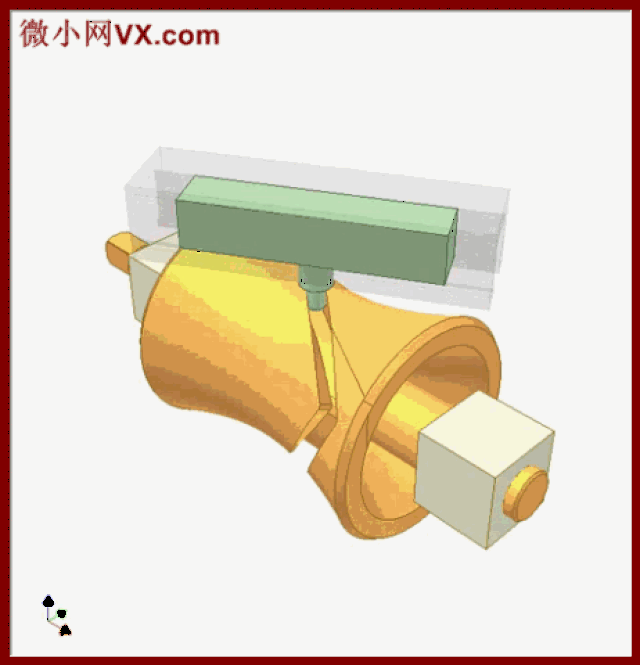 创意gif:电梯门就是靠链条传动来实现开关门 还有更魔性的