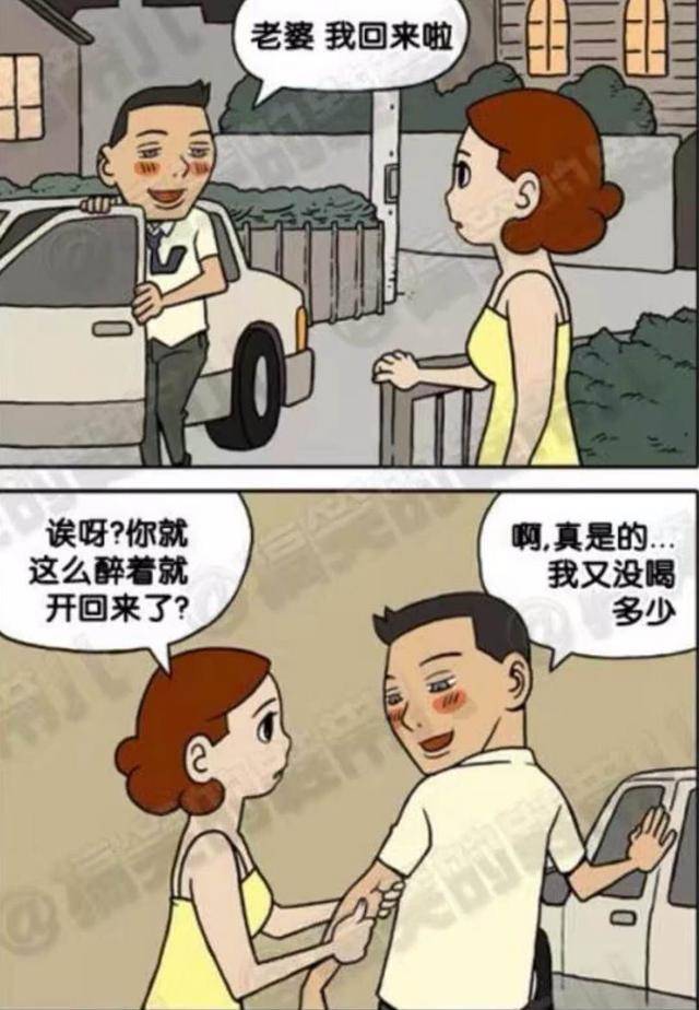 搞笑漫画:老公开回来的车居然有血迹,老司机秒懂?