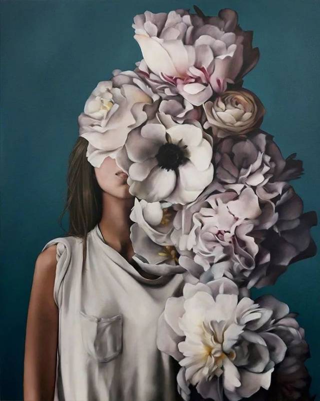 amy judd 的芙洛拉花神油画