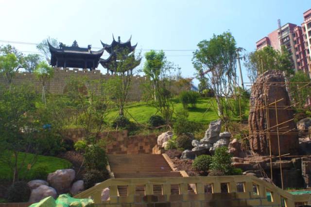 威远耗资1200万打造的新公园即将竣工,美景曝光.