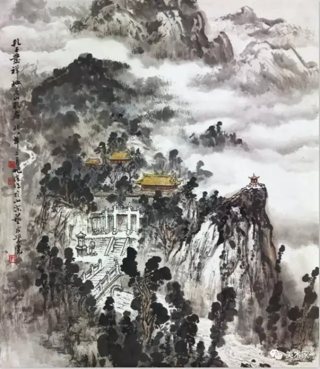 王旭东《孔子发祥地,尼山孔庙》