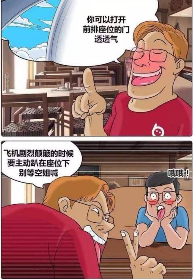 搞笑漫画:第一次坐飞机居然被抓了,老司机秒懂?