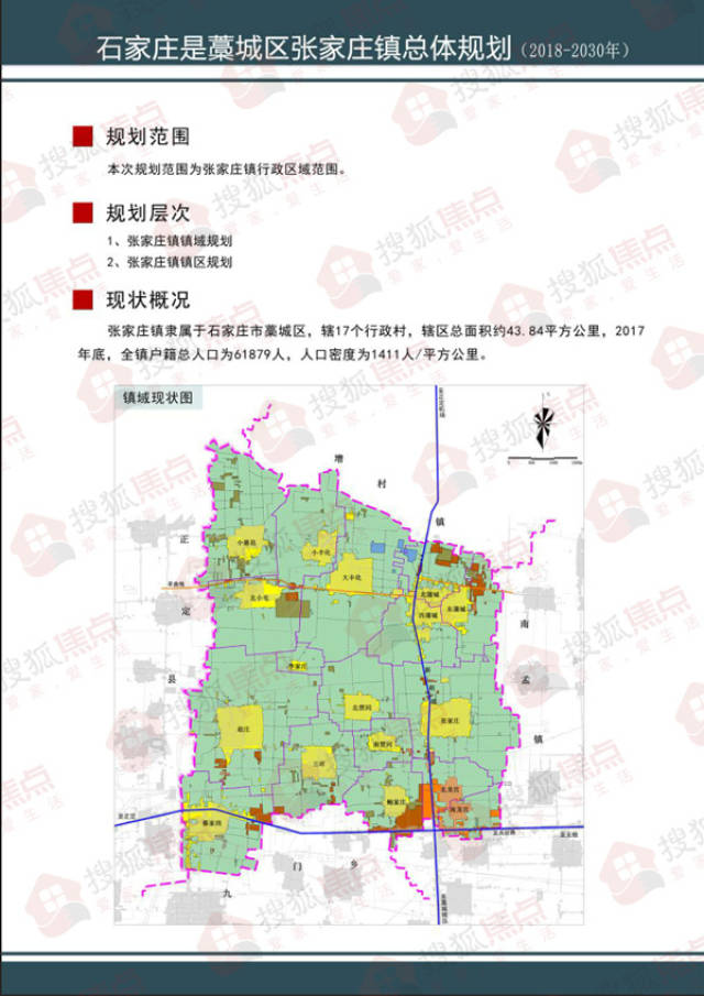 藁城区张家庄镇总体规划公示:预计2030年总人口8.37万人