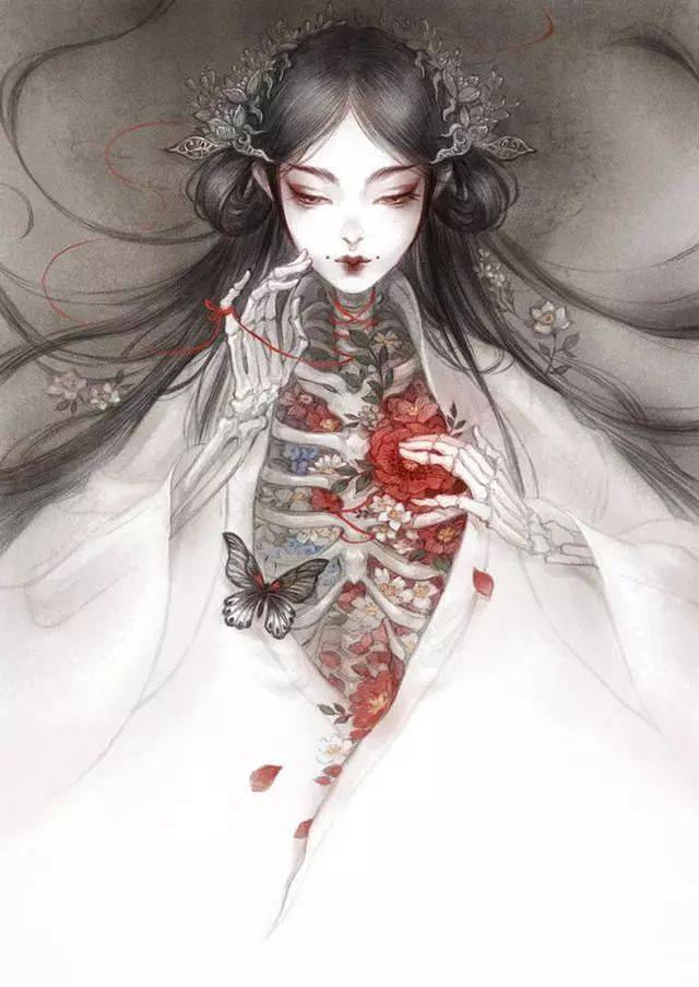 来自画师古戈力的绘画合集:壁纸插画 手绘线稿,好图不