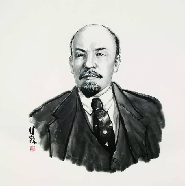 恩格斯 70×60cm