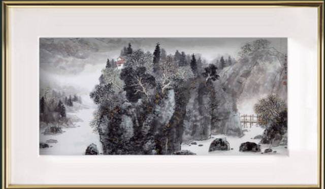 《仰府天地,气生情怀》观画家蒋元生的山水画