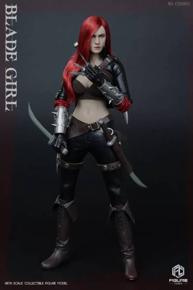 新品牌figurecoser 新品:1/6 联盟女刺客 - 红发刀女