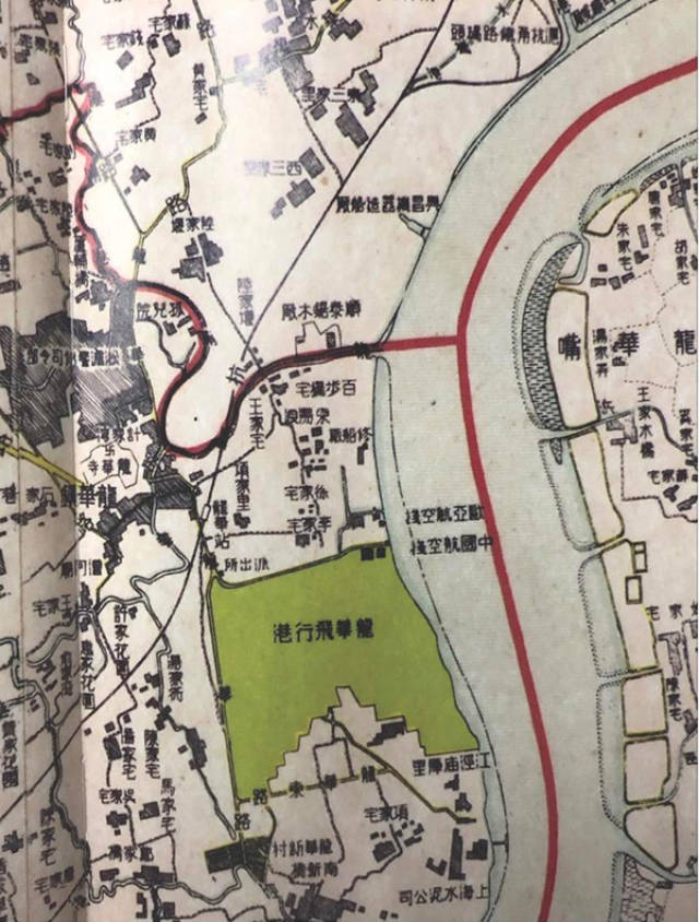 1937年上海地图中的龙华地区