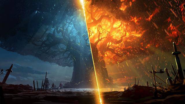 《魔兽世界》部落视角女王烧树 行尸走肉般的