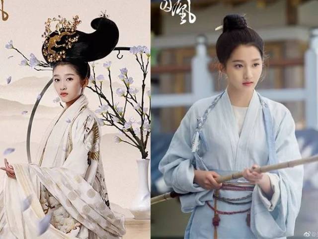 关晓彤在《汉之云》中多变的编发造型美得让人心服口服,即使是古装剧