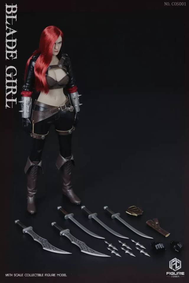 新品牌figurecoser 新品:1/6 联盟女刺客 - 红发刀女