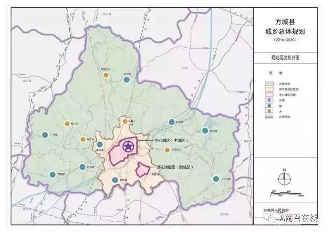 方城县城市总体规划图出炉,带你穿越到方城2030年!