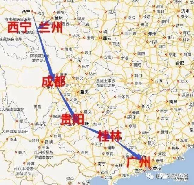 兰广高铁路线出炉,途径临夏市,永靖县.