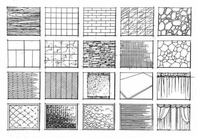 转自 设计系手绘网 手绘材质的区分手绘材质的特性,材质的纹理,要