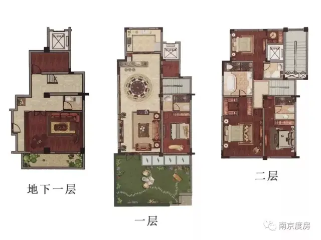 叠墅k1,k2户型图一览