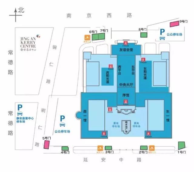 上海展览中心平面图