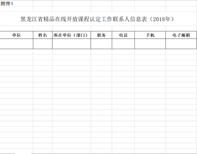 1.认定工作联系人信息表