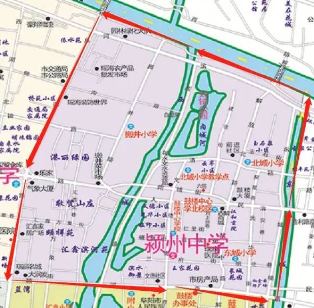 阜阳学区划分高清示意图来袭!速看你家属于哪个学区!