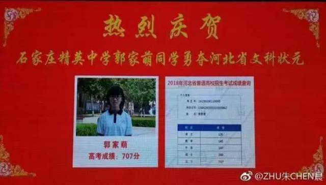 18年高考各地最高分！哪个地方的学霸颜值最高？内附高分学