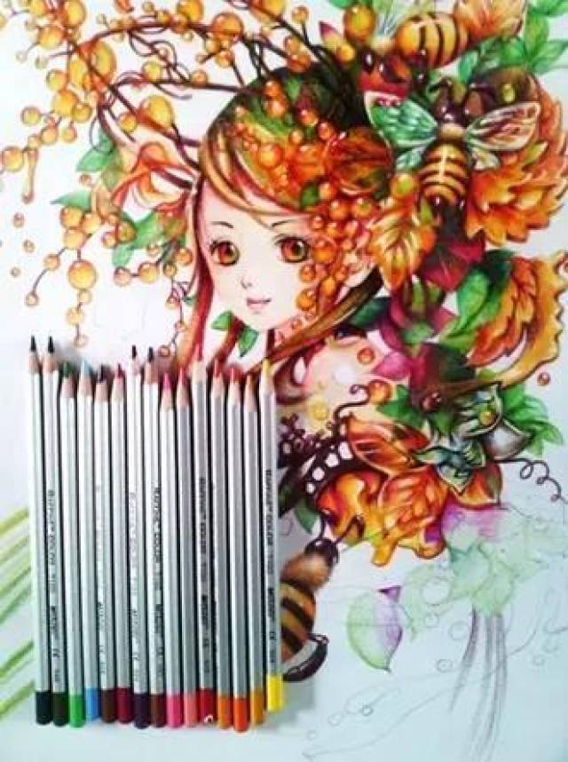 油性彩铅教程,彩铅上色过程和技巧,水溶性彩铅