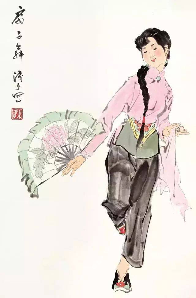 国画大家叶浅予 教你画舞蹈人物画视频