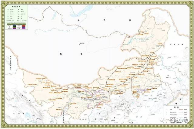 内蒙古历代长城分布图 中国文化遗产研究院制图