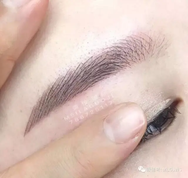 线条眉老是不上色?