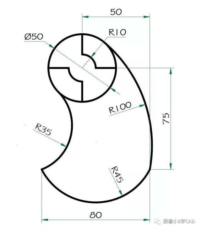 part    标注尺寸,完成练习