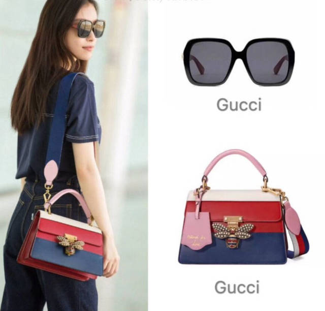gucciqueenmargaret皇后玛格丽特蜜蜂包系列女包真假真