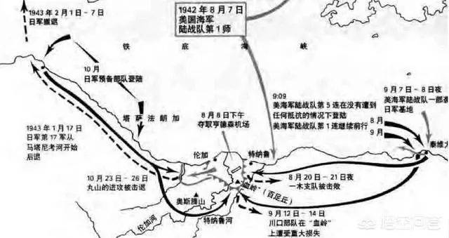 瓜岛战役_瓜岛战役地图