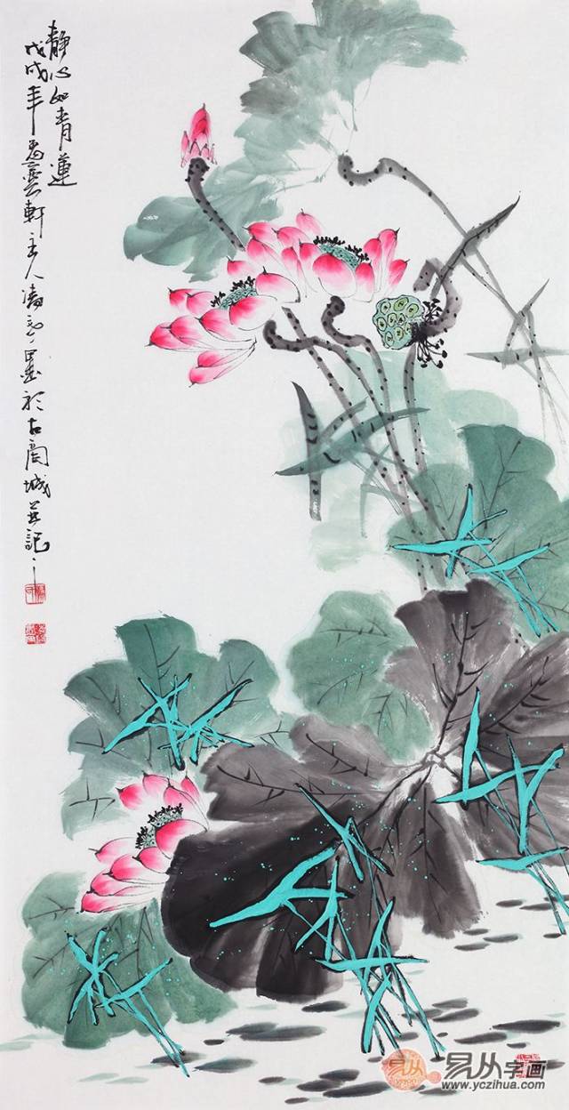 擅长画荷花的画家,当代三位名家画荷佳作欣赏