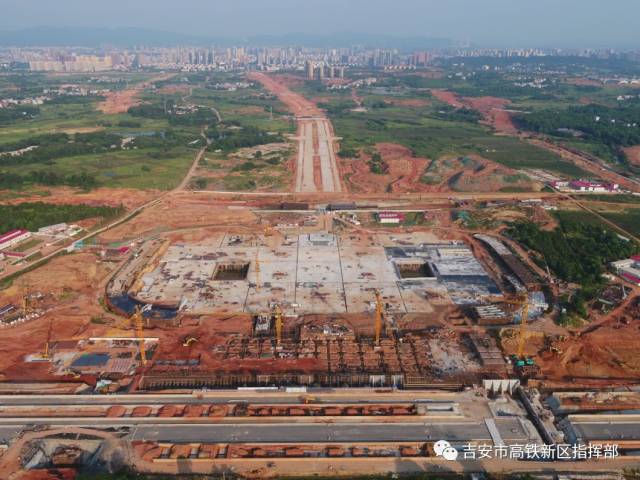 吉安高铁新区建得怎么样?先从地下和地面工程看起