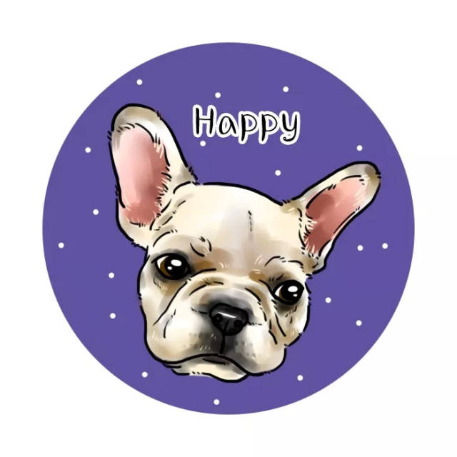 超级可爱的漫画斗牛犬微信头像,你值得拥有!