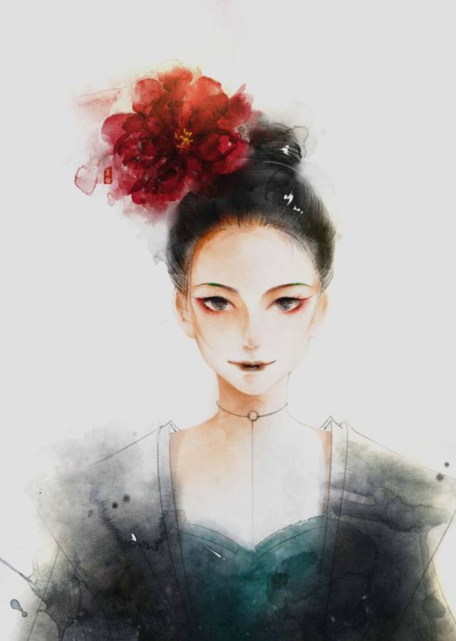 古风人物绘画:春风秋月兮尽于此,夏日冬夜兮知复何时?