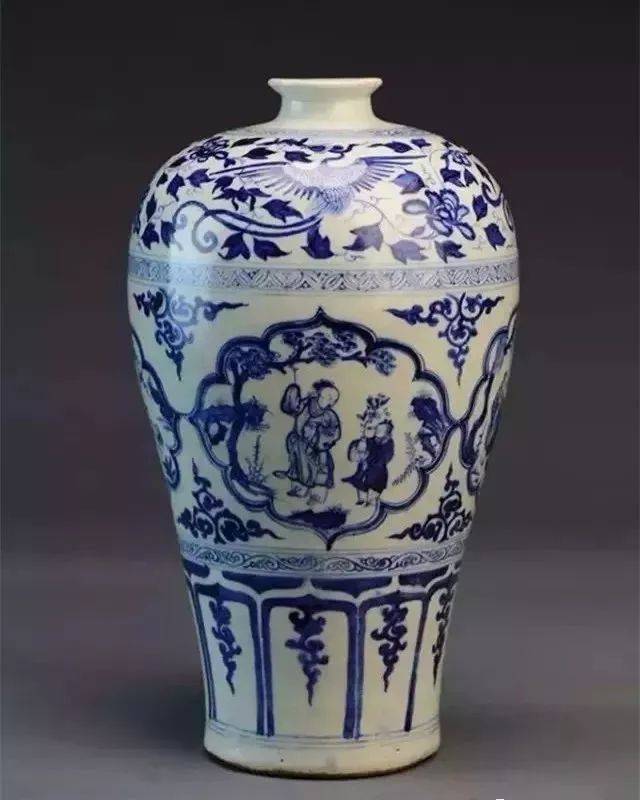 元青花四爱图梅瓶