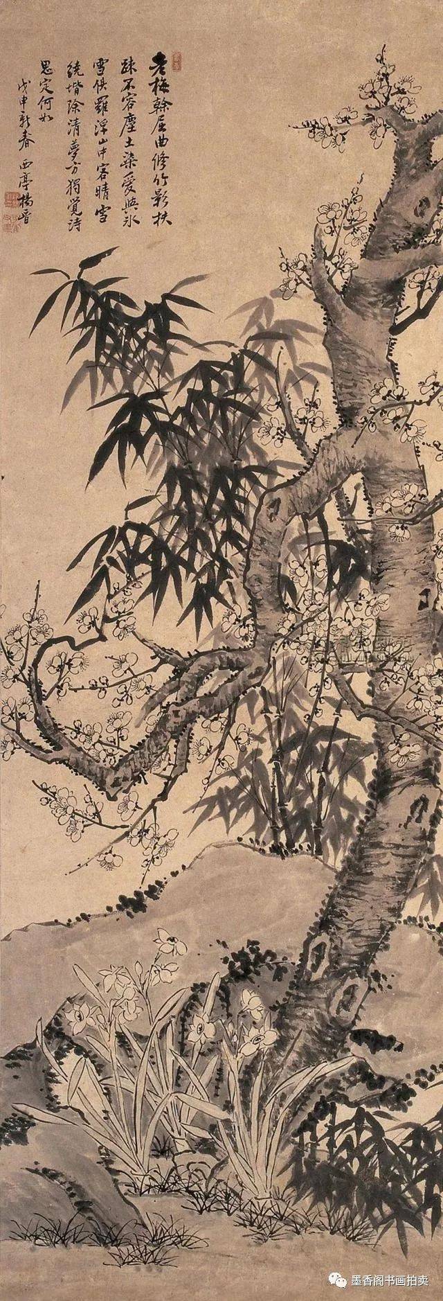 清代宫廷画家 杨晋花鸟画作品欣赏
