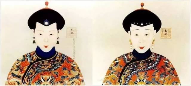 清朝唇妆的化法