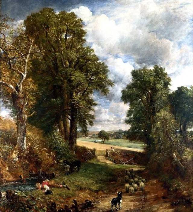约翰·康斯特勃是19世纪英国浪漫主义风景画大师.