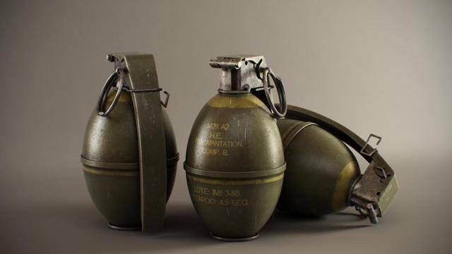 它是一款美国制造的破片式手榴弹,由美国军方开发而成
